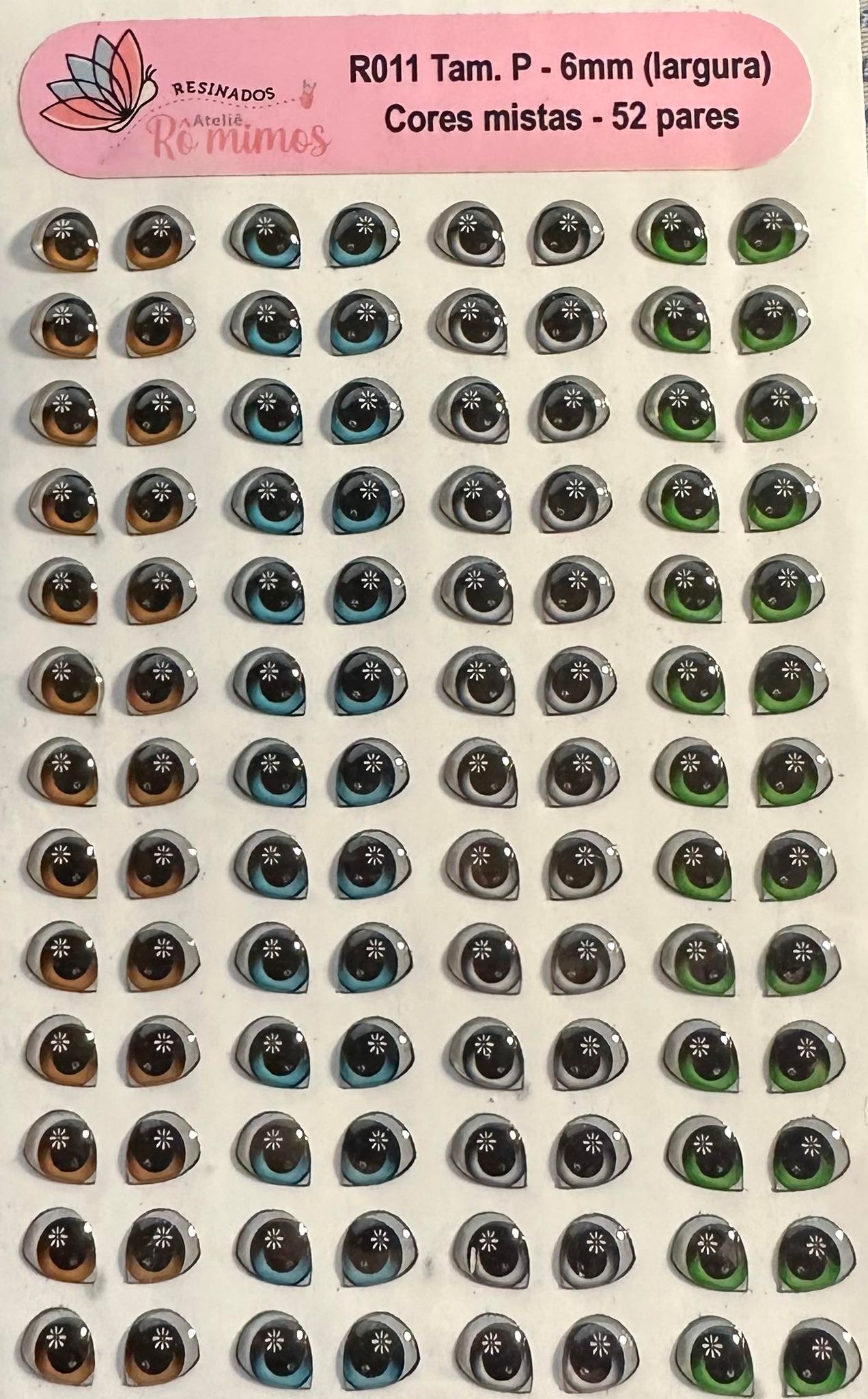 Ojos Resinados Mod. 11 Tam. P ARM