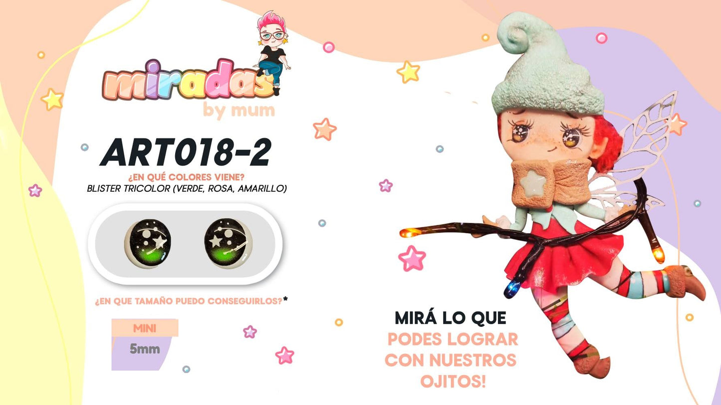 Ojos Resinados Mod. 18-2 Mini MUM