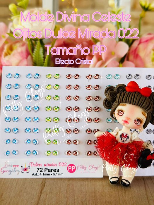Ojitos Resinados No. 22 Dulce Mirada. Eris Gonzalez/Pretty Clays