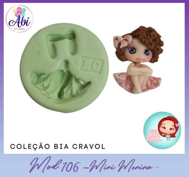 Molde de Silicon Mini Menina mod106 BC