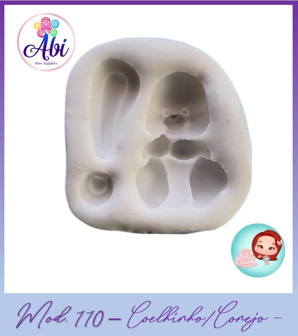 Molde de Silicon Coelhinho / Conejo mod 110MD BC