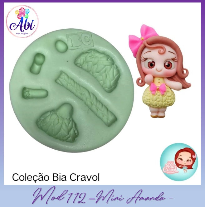 Molde de Silicon Mini Amanda mod112 Bia Cravol