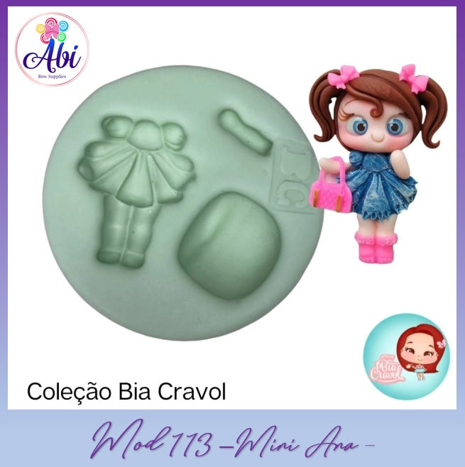 Molde de Silicon Mini Ana mod113 Bia Cravol