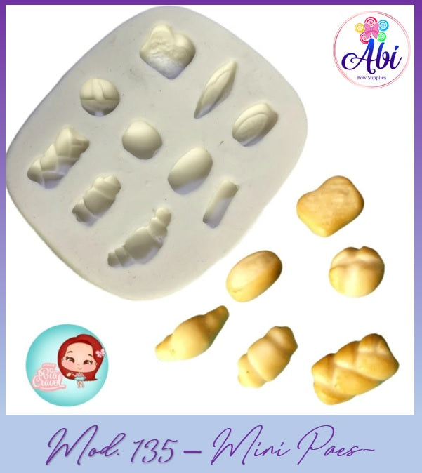 Molde de Silicon Mini Paes / Mini Panes mod135MD BC