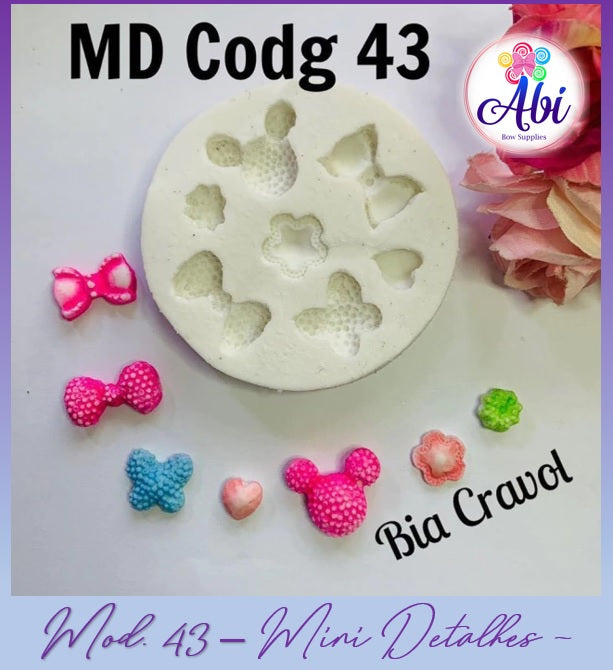 Molde de Silicon Mini Detalhes / Mini Detalles mod43MD BC