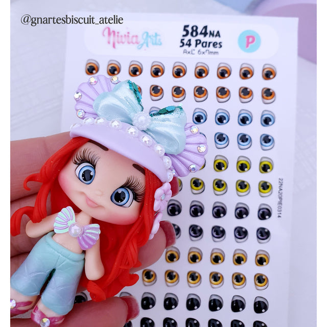 Ojos Resinados Nivia Art Mod 584