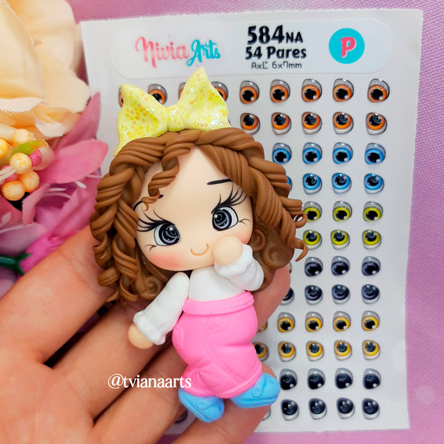 Ojos Resinados Nivia Art Mod 584