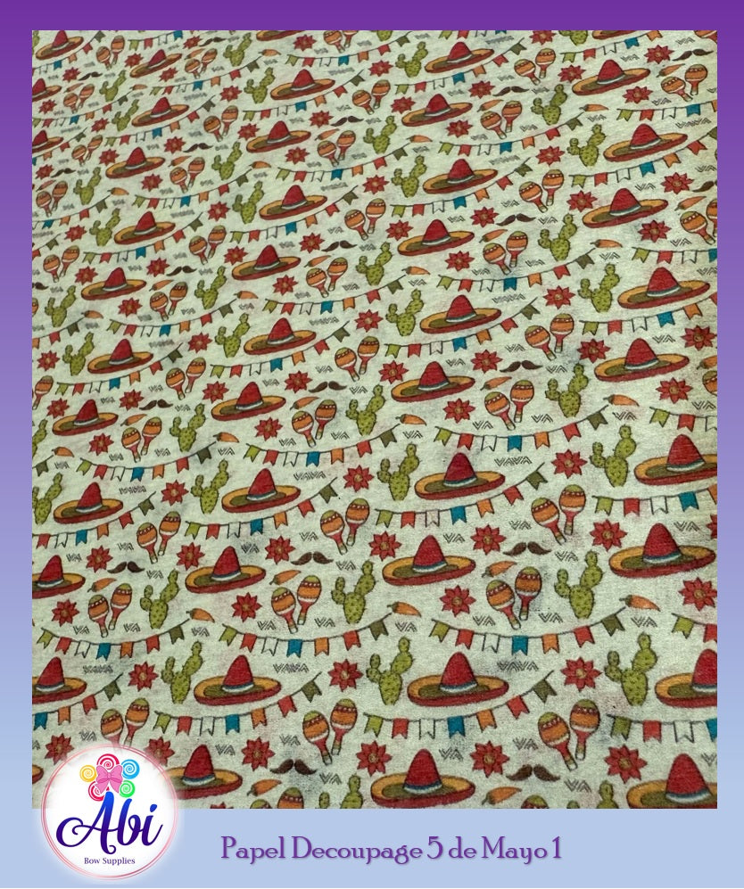 Papel Decoupage Mod. 5 de Mayo 1