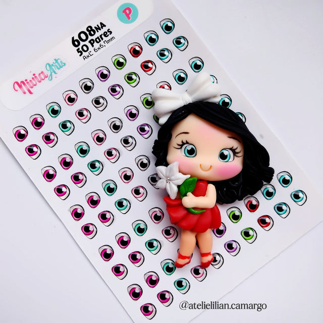 Ojos Resinados Nivia Art Mod 608