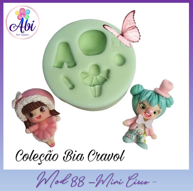 Molde de Silicon Mini Circo mod88 Bia Cravol