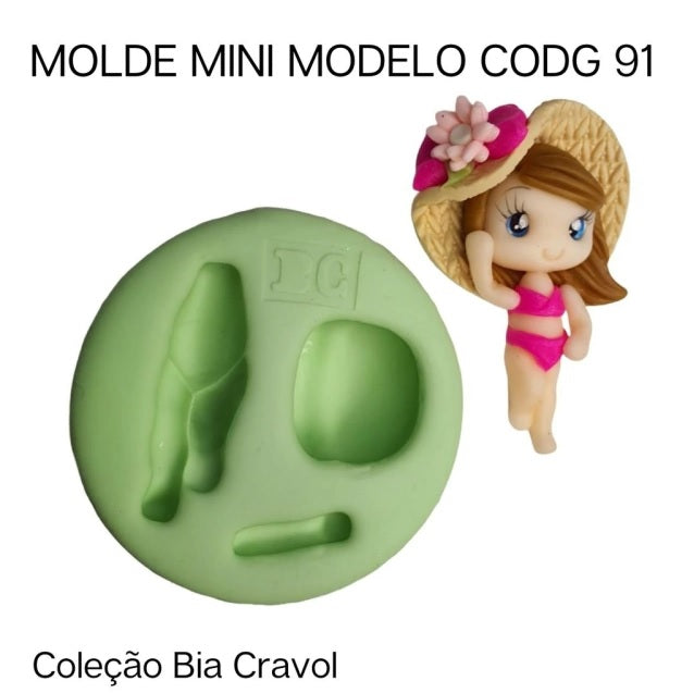 Molde de Silicon Mini Modelo mod91 Bia Cravol