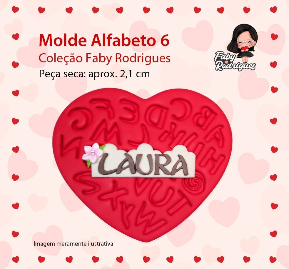 Molde de Silicon Alfabeto 6 FR