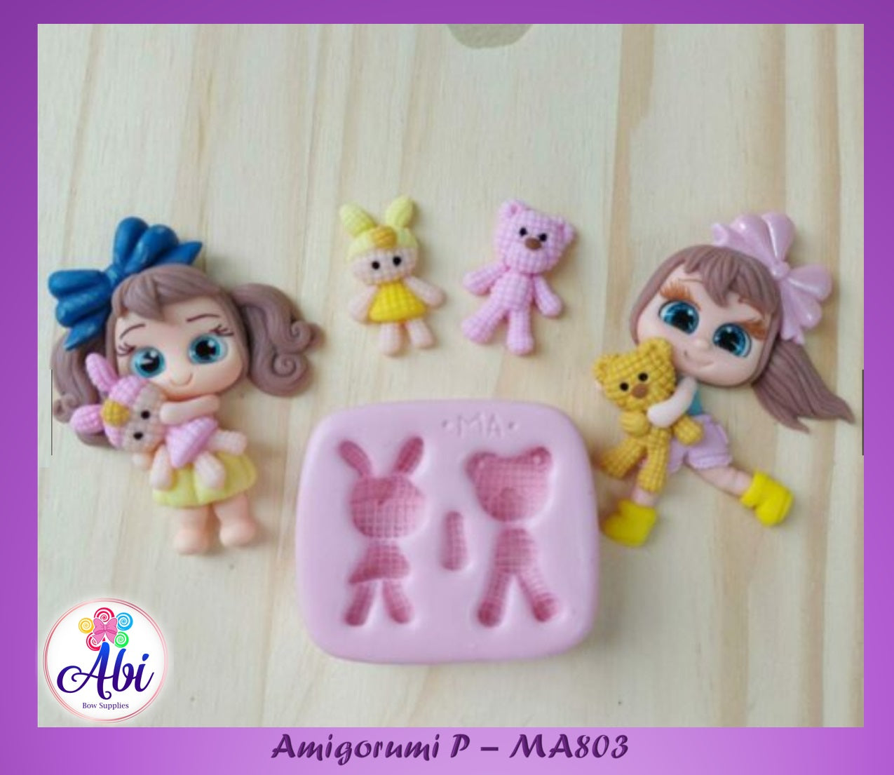 Molde de Silicon Amigorumi P 803 Marcela Arteira