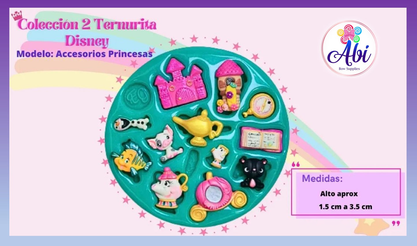 Molde de Silicon Accesorios Princesas ErisGonzalez