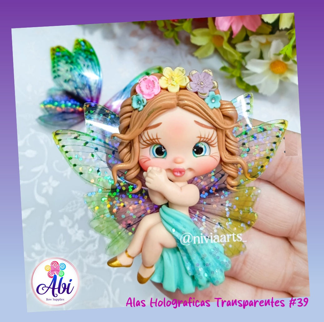 Alas Holograficas Transparentes #39. Nivia Arts