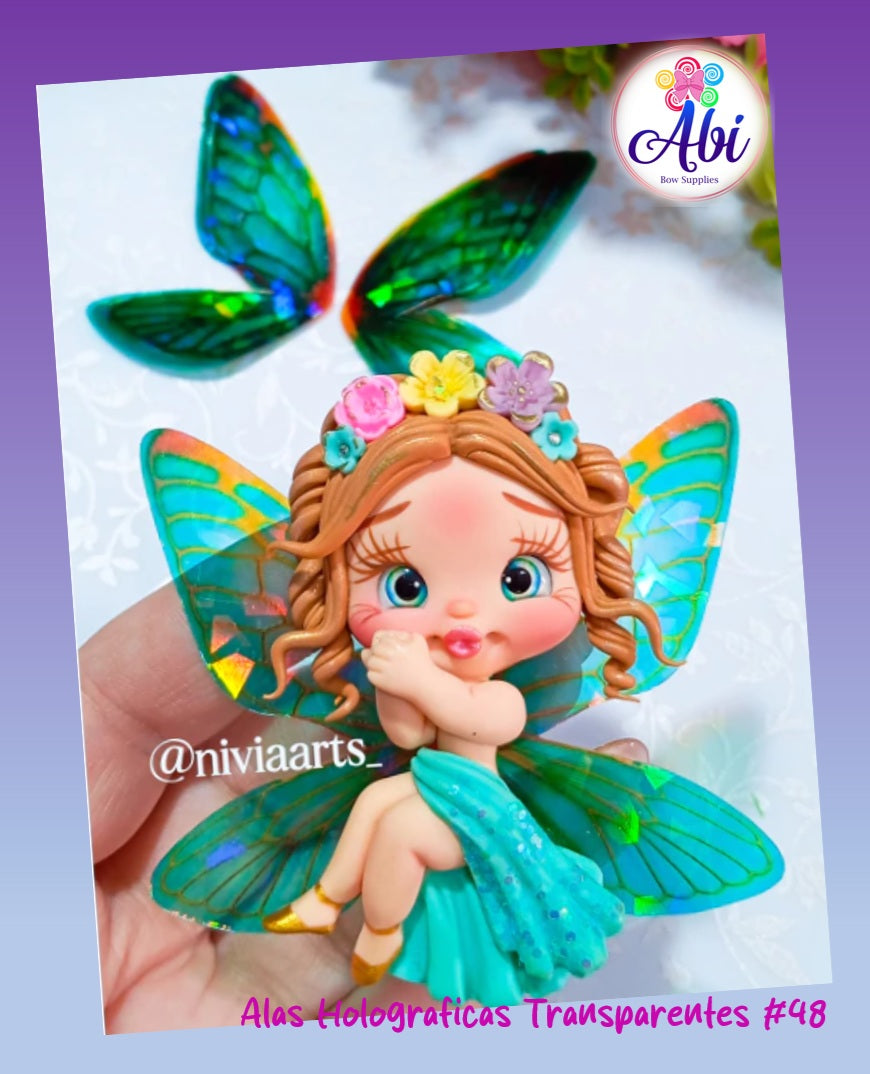 Alas Holograficas Transparentes #48. Nivia Arts