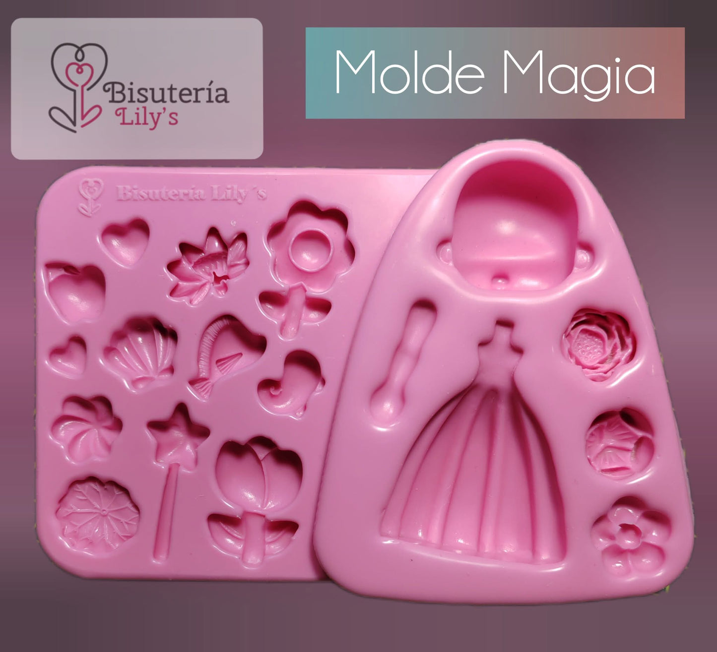 Molde de Silicon Magia. Coleccion Magica. Bisutería Lily’s