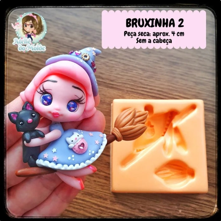 Molde de Silicon Bruxinha 2 AdM