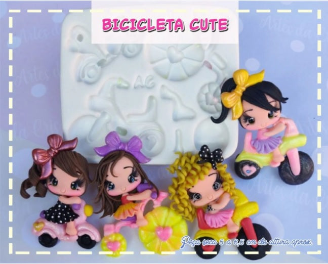 Molde de Silicon Bicicleta Cute AC