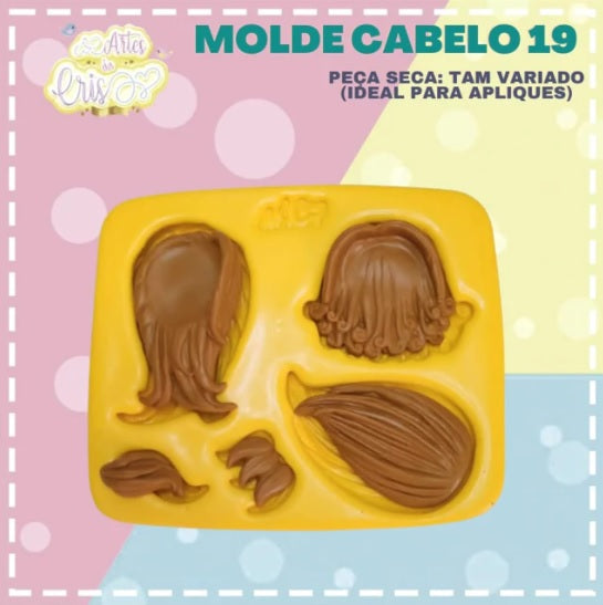 Molde de Silicon Cabelo 19 AC