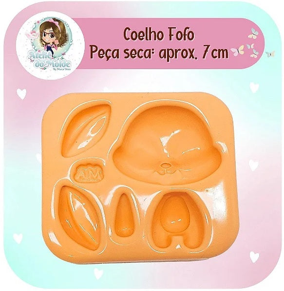 Molde de Silicon Coelho Fofo AdM