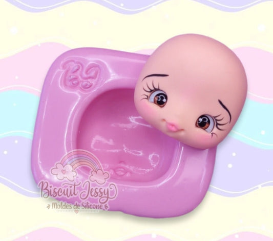 Molde de Silicon Cabecinha Mini Biscuit Jessy