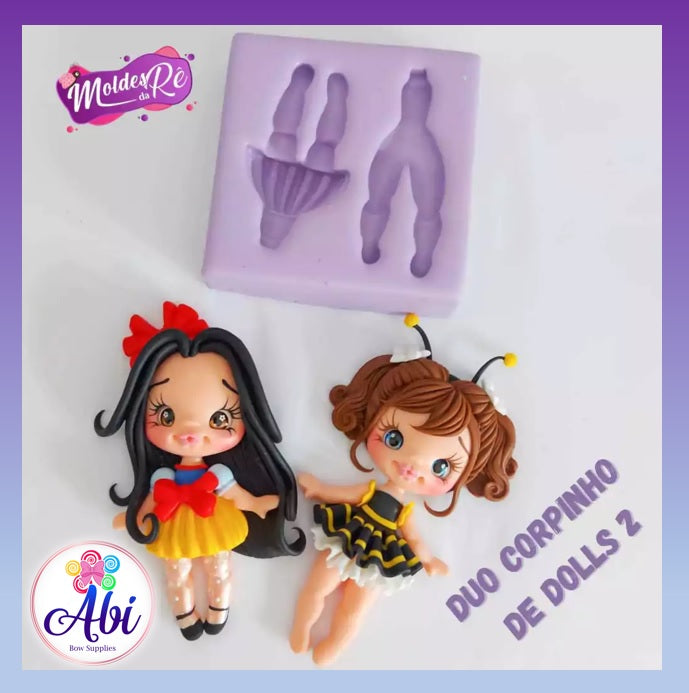 Molde de Silicon Duo Corpinhos de Doll 2 MDR