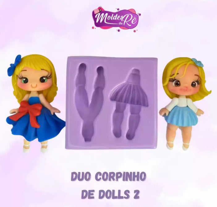 Molde de Silicon Duo Corpinhos de Doll 2 MDR