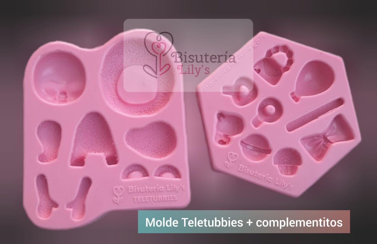 Molde de Silicon Teletubbies. Coleccion Magica. Bisutería Lily’s