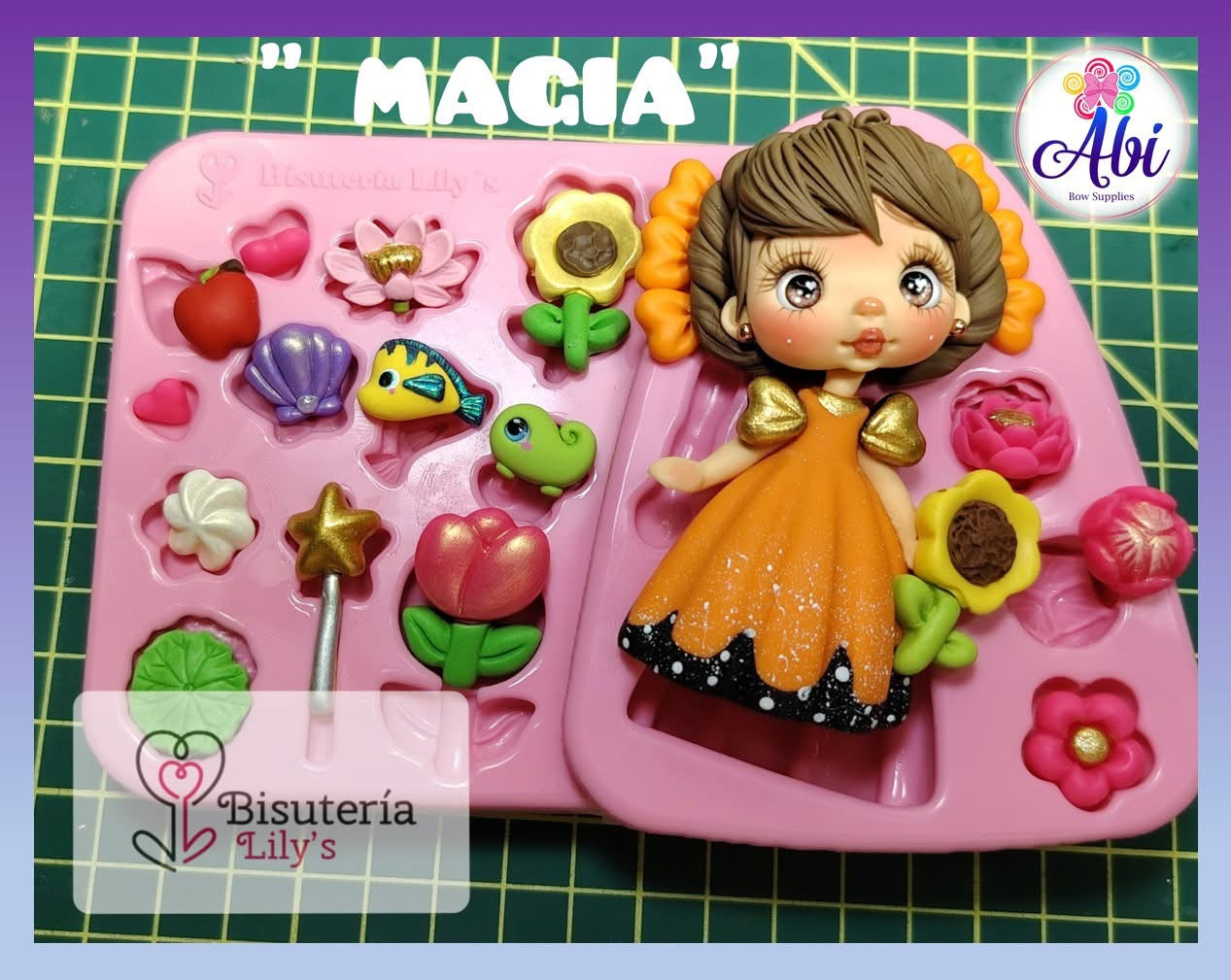 Molde de Silicon Magia. Coleccion Magica. Bisutería Lily’s