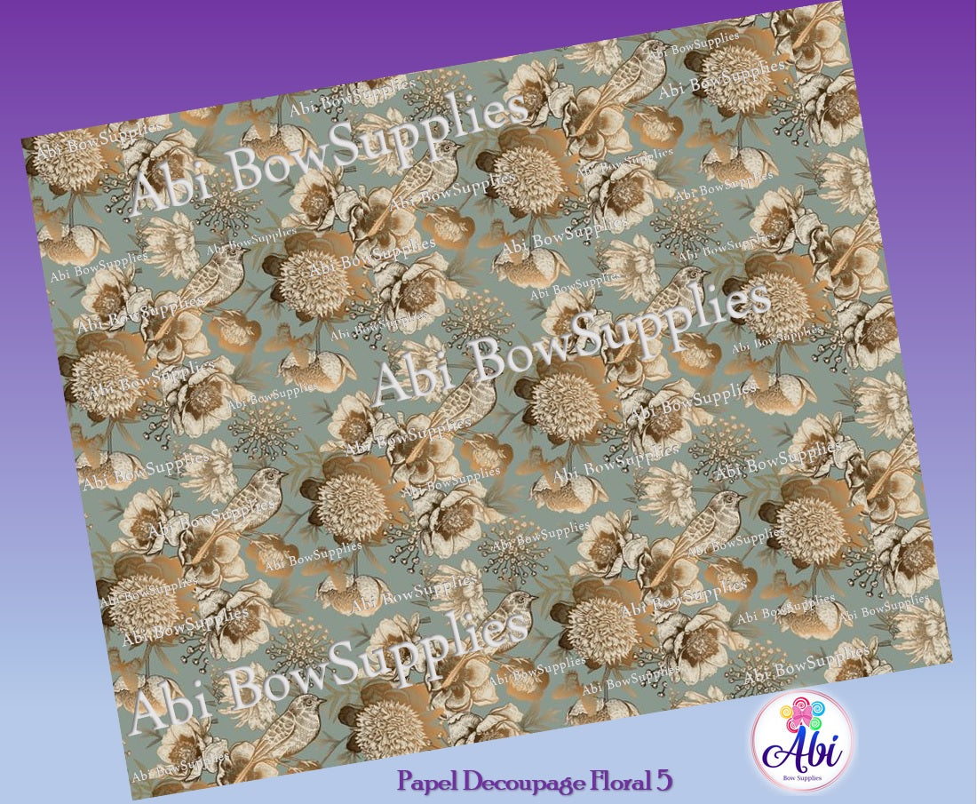Papel Decoupage Floral 5