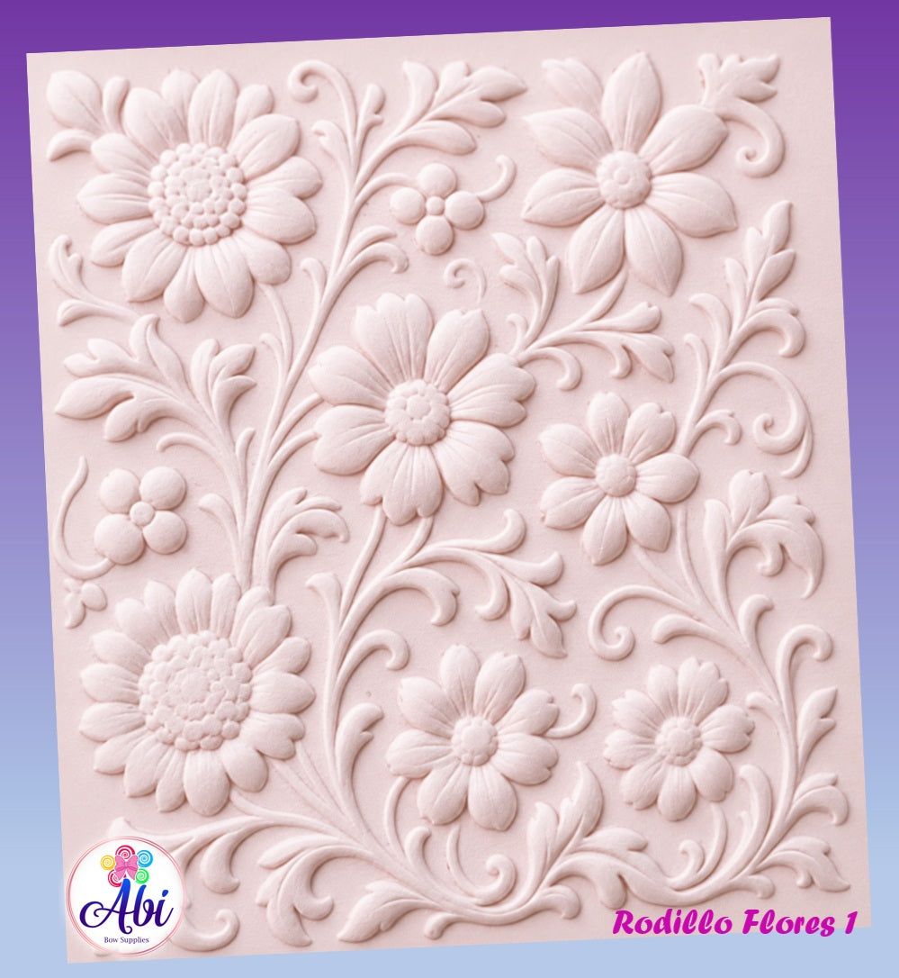 Rodillo Textura Flores 1. Abi