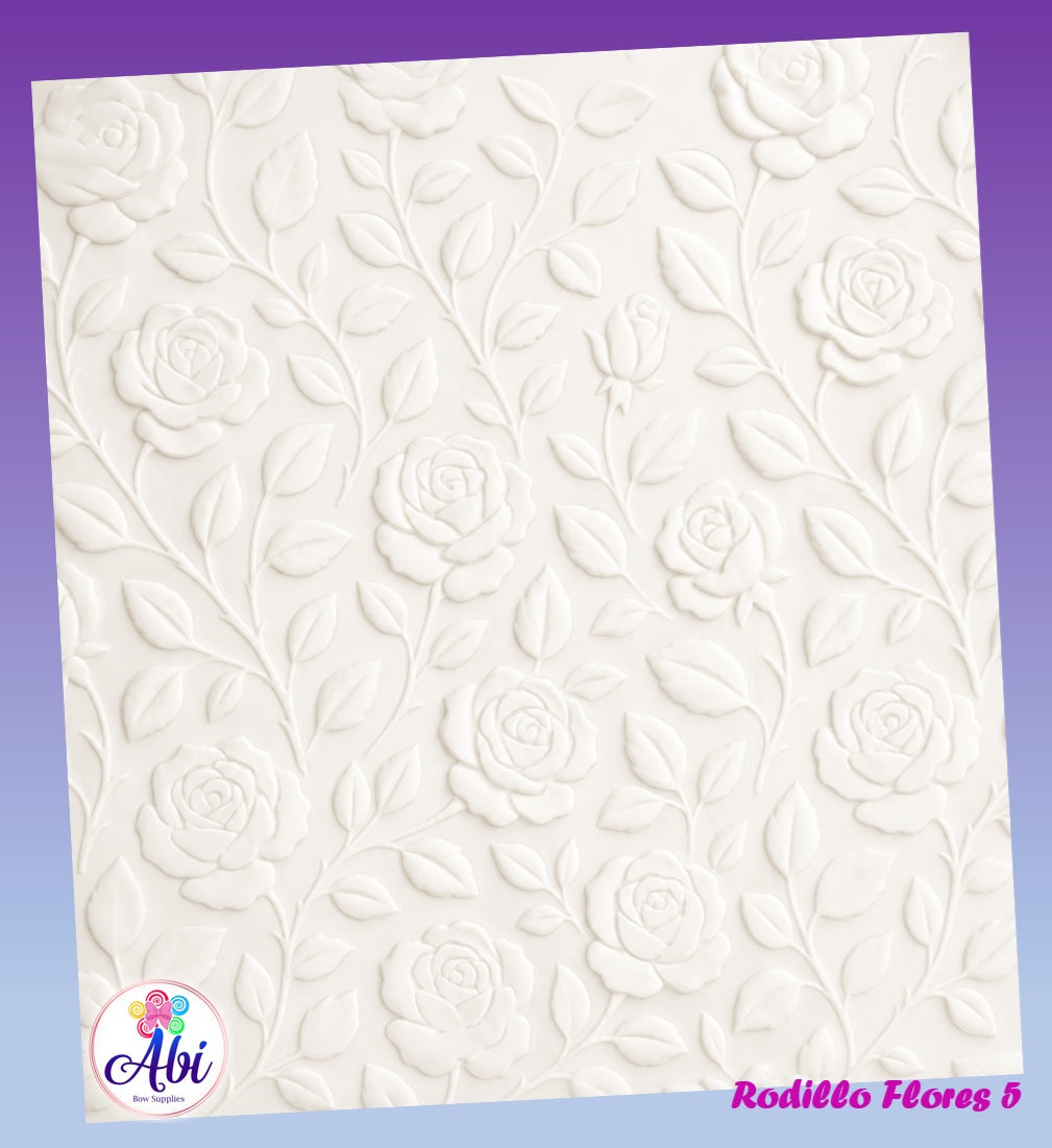 Rodillo Textura Flores 5. Abi