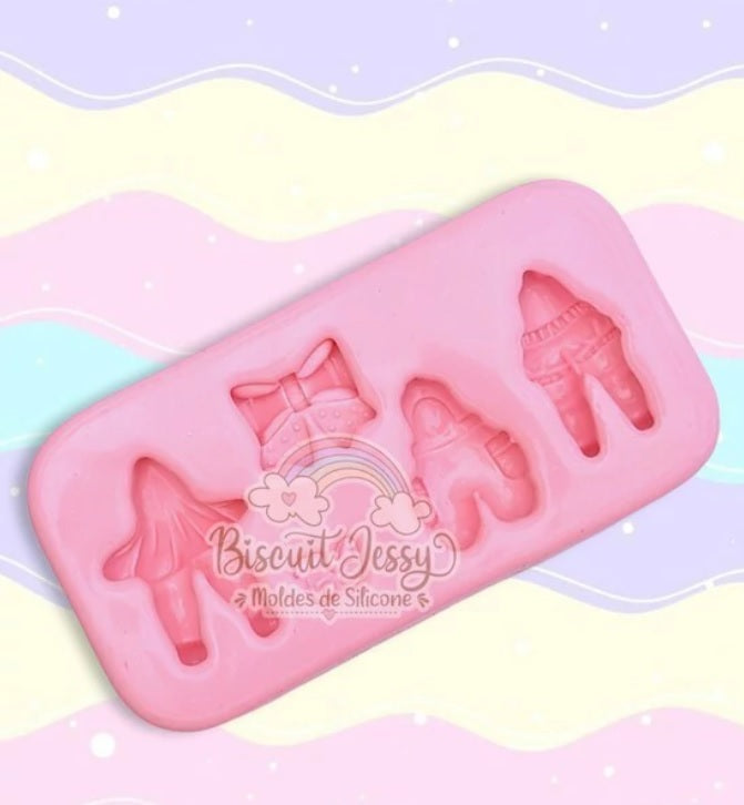 Molde de Silicon Kit Lookinhos BJ