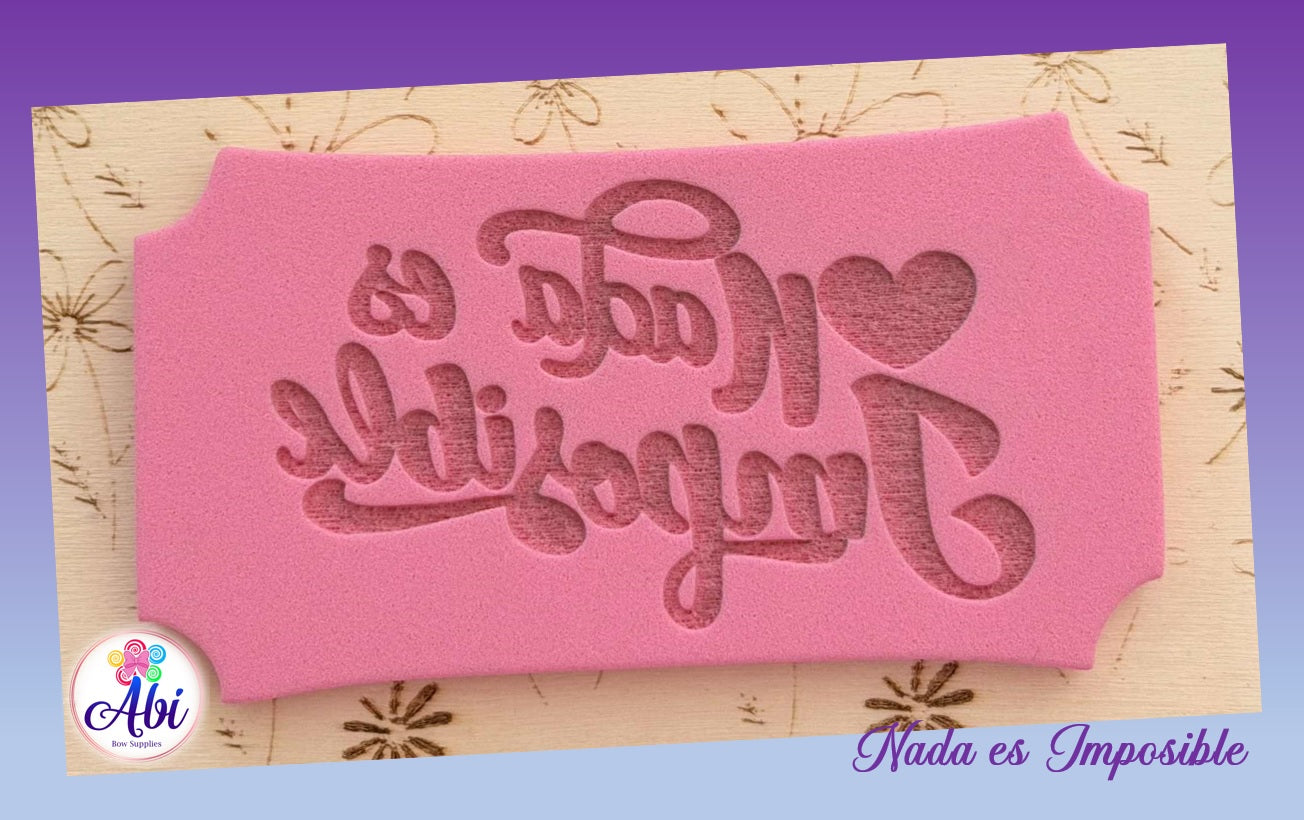 Sello de Relieve "Nada es Imposible"