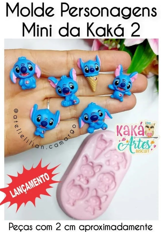 Molde de Silicon Personagens Mini 2 KK