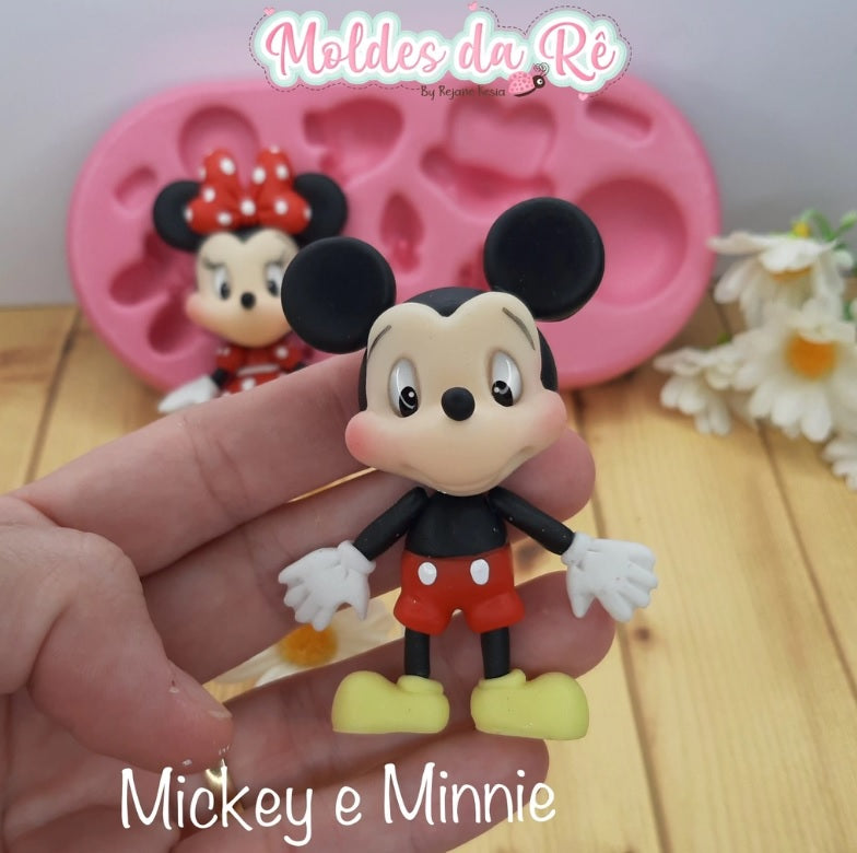 Molde de Silicon Ratinhos Aplique MDR