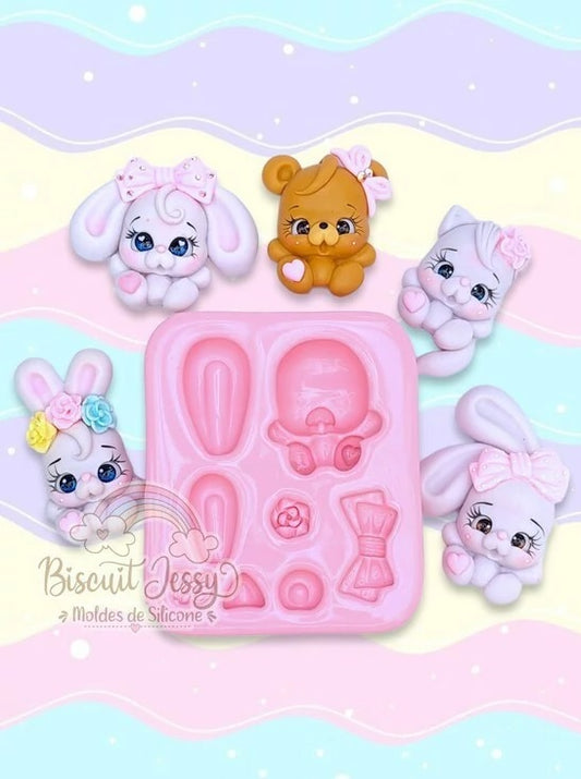 Molde de Silicon Universal Cute Biscuit Jessy