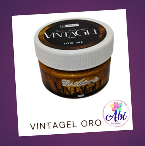 Gel Anticuador Oro (Vintagel). Mayo Manualidades