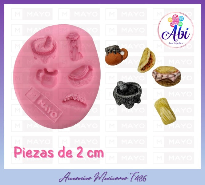 Molde de Silicon Accesorios Mexicanos Mayo