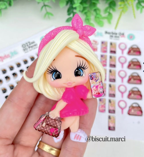 Adhesivo Resinado Barbi 05 Nivia Arts