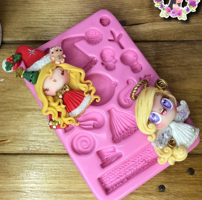 Molde de Silicon Angel de Navidad No. 44 MB