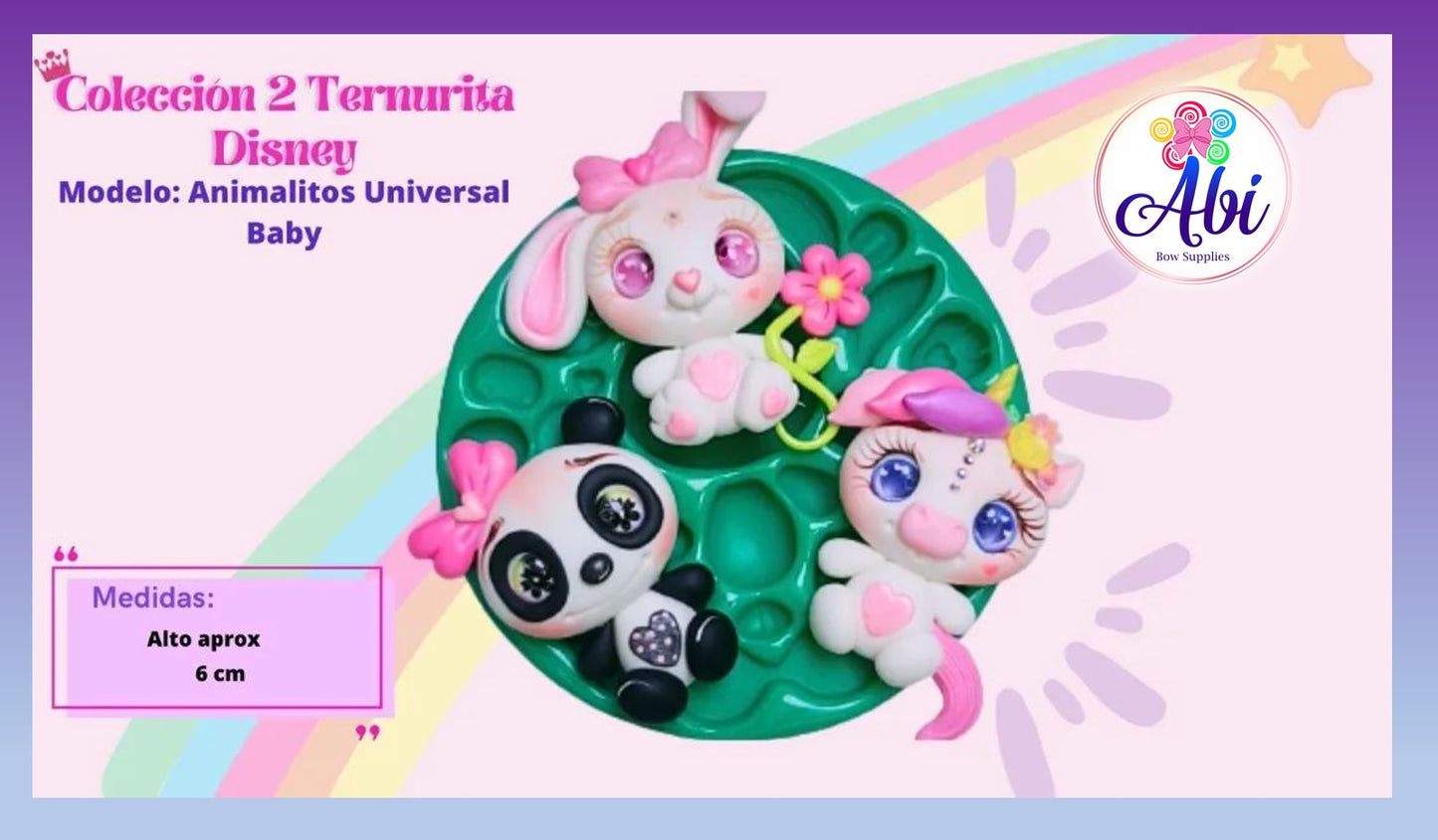 Molde de Silicon Animalitos Universal Baby ErisGonzalez