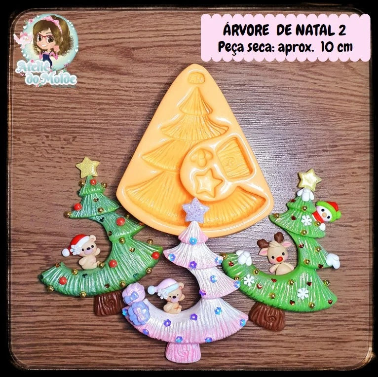 Molde de Silicon Arvore de Natal 2 AdM