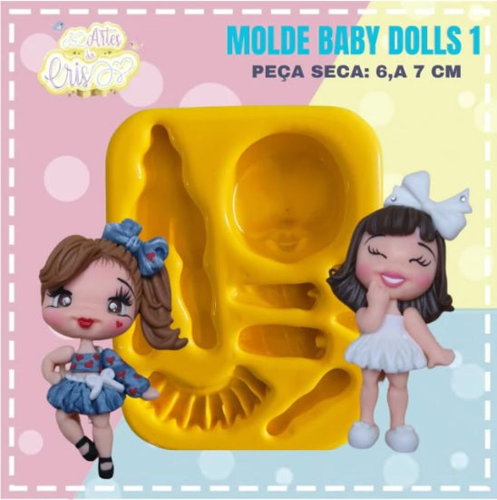 Molde de Silicon Baby Dolls 1 AC