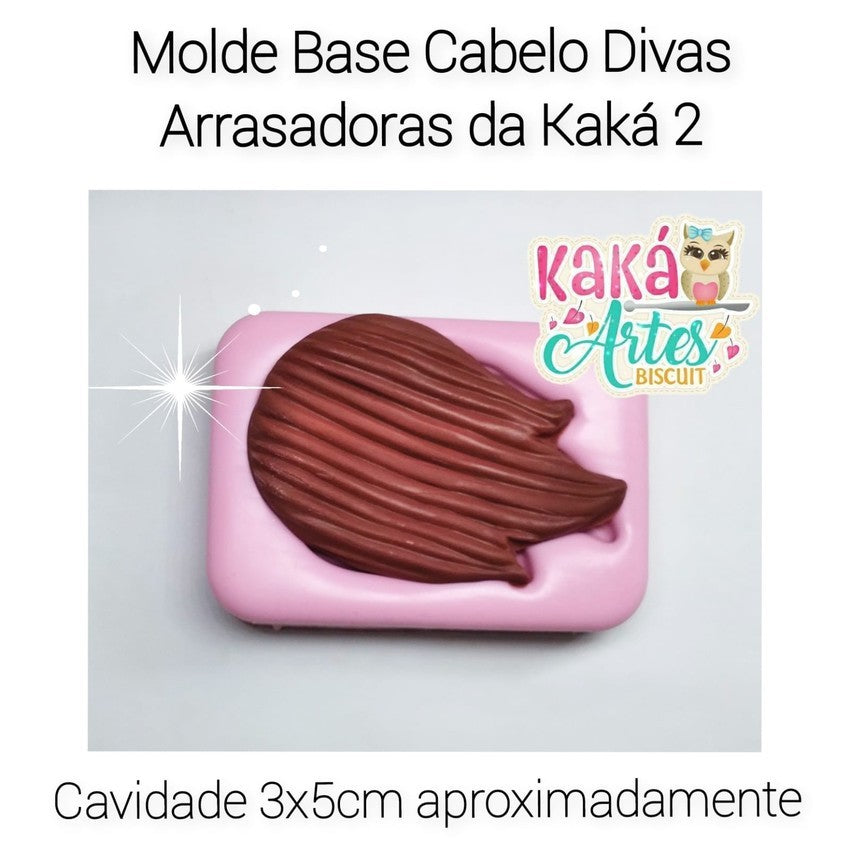 Moldes de Silicon Base Cabelo Divas Arrasadoras da Kaka 2