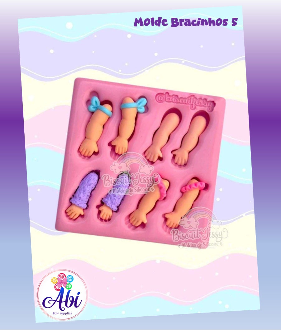 Molde de Silicon Bracinhos 5. Biscuit Jessy