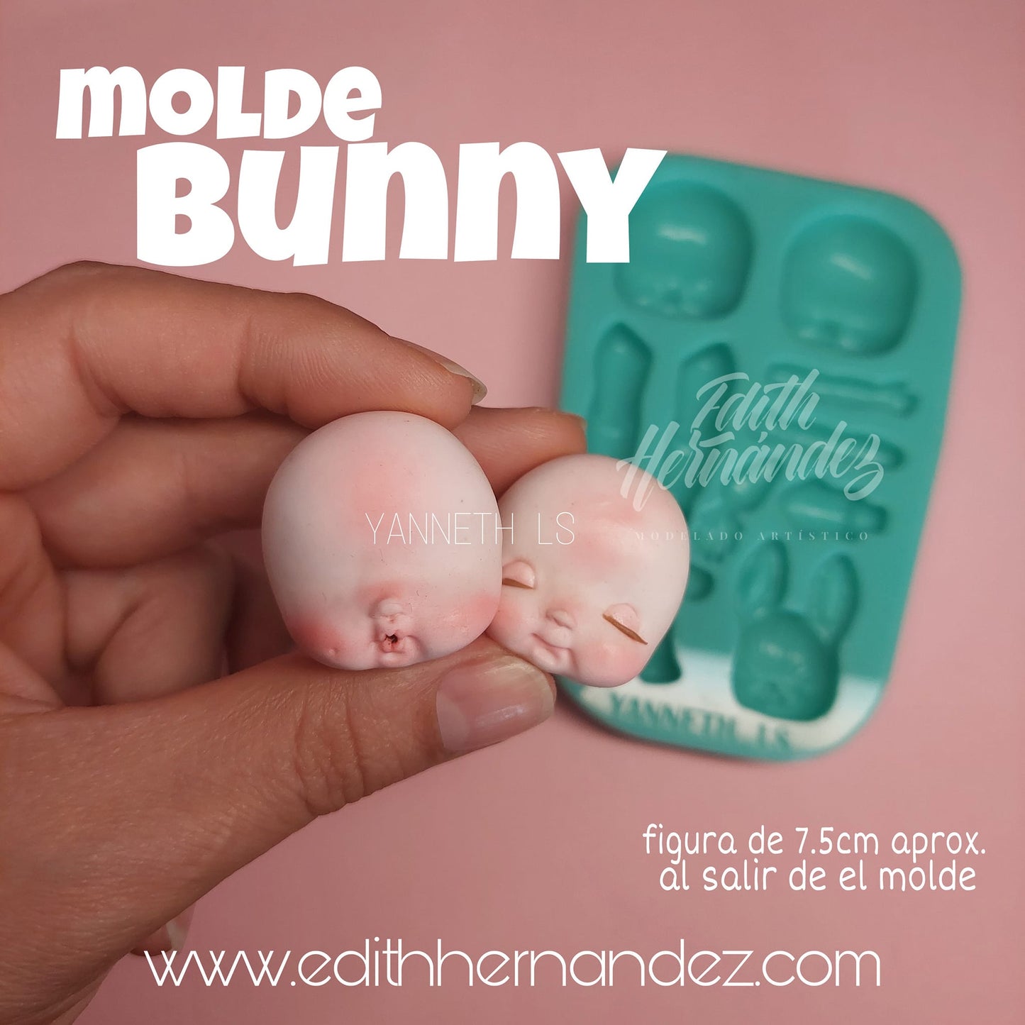 Molde de Silicon Bunny Edith Hernandez/Yanneth LS