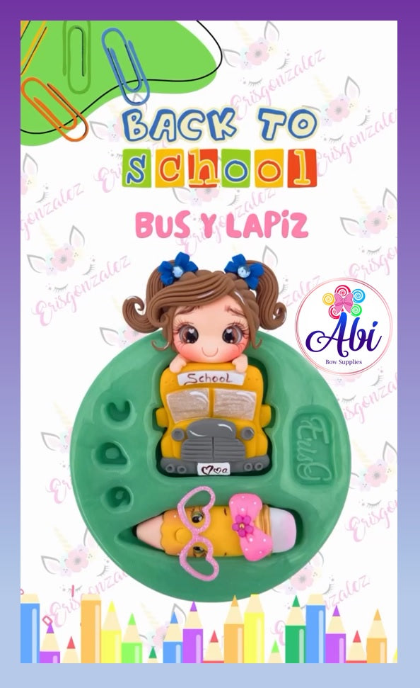 Molde de Silicon Bus y Lapiz ErisGonzalez