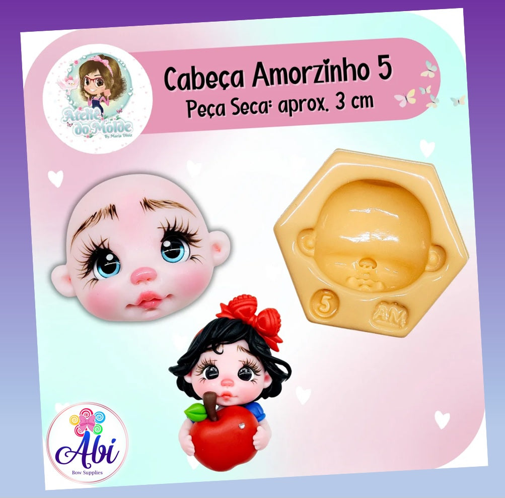 Molde de Silicon Cabeca Amorzinho 5 AdM